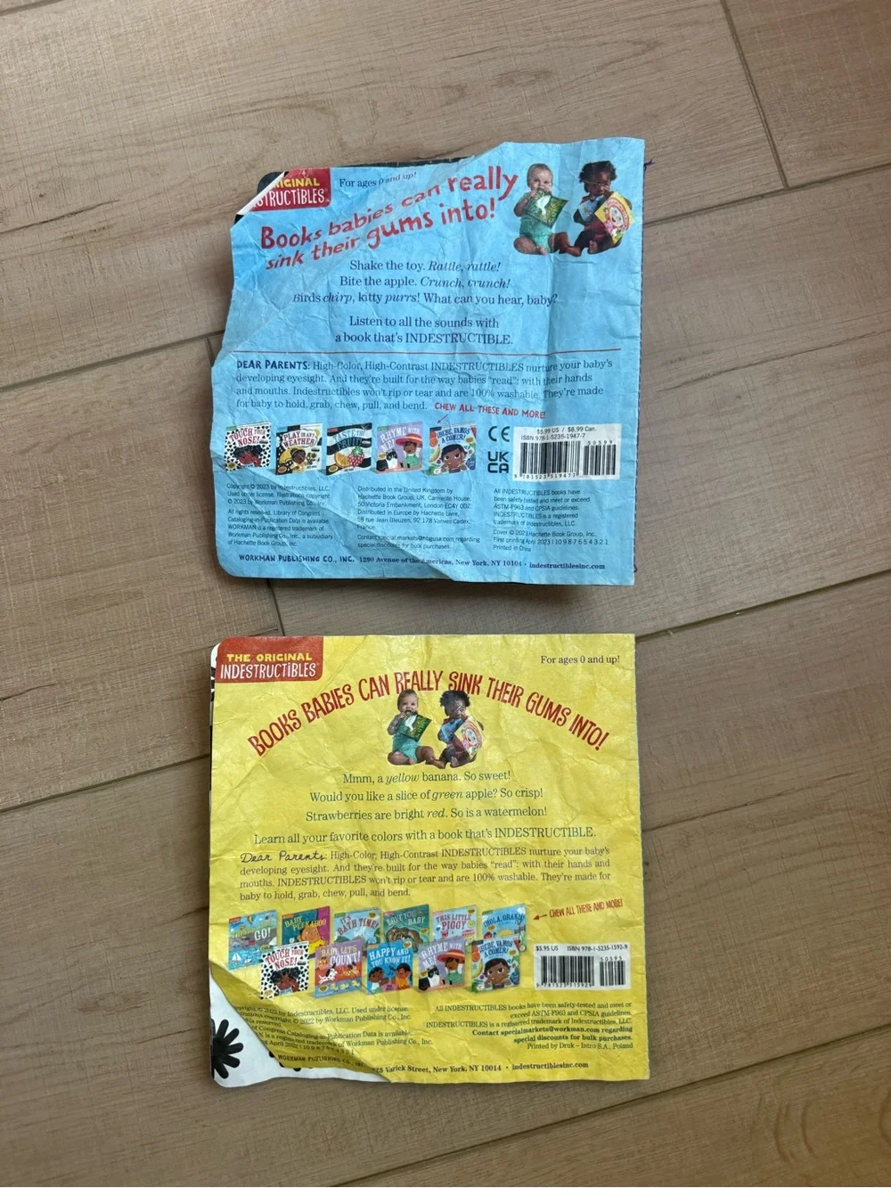 The Original Indestructibles Hear The Sounds & Taste the Fruit books Set